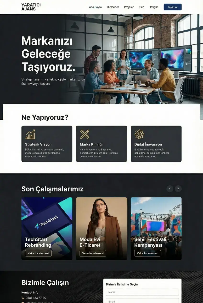 Web Tasarım Örnek 1