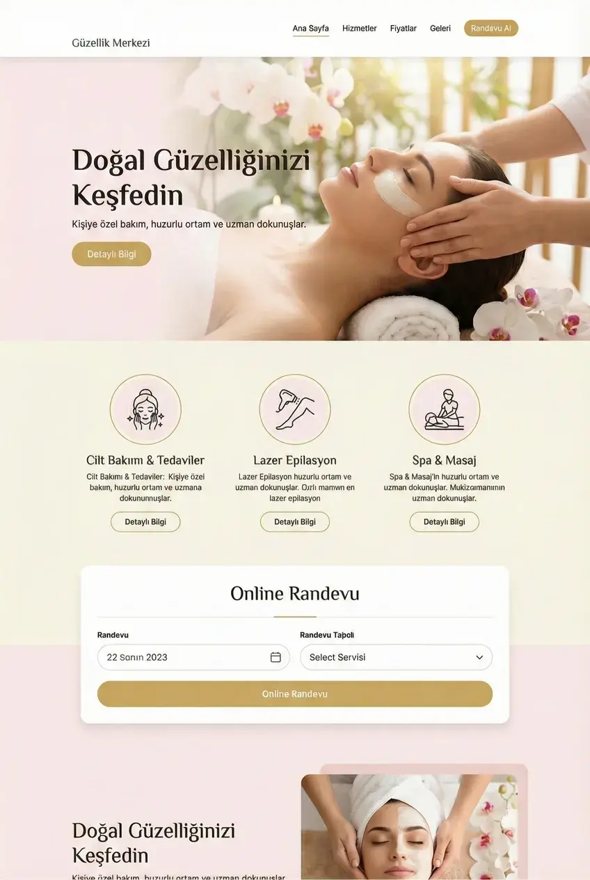 Web Tasarım Örnek 4 (Merkez)